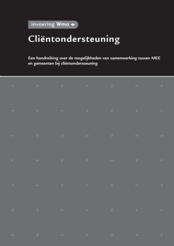 CliÃ«ntondersteuning - Invoering Wmo