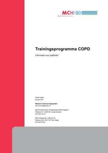 Trainingsprogramma COPD - Medisch Centrum Haaglanden