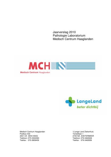 Jaarverslag 2010 Pathologie Laboratorium Medisch Centrum ...