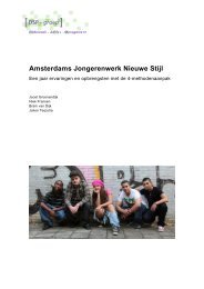 Amsterdams Jongerenwerk Nieuwe Stijl - Invoering Wmo