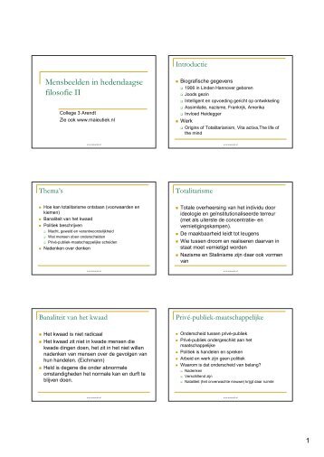 Mensbeelden - deel 2 - College 3 - Maieutiek