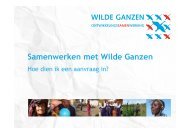 Presentatie Samenwerken met Wilde Ganzen