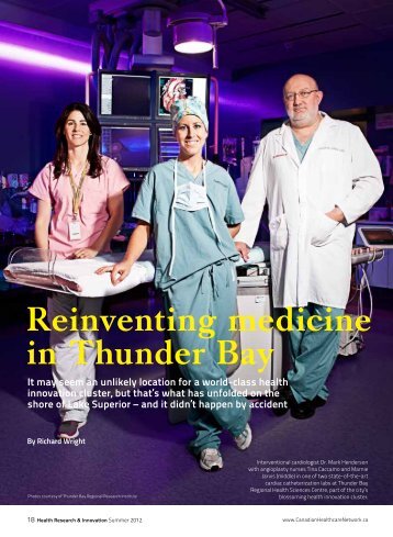 Reinventing Medicine in Thunder Bay - Health Research ...