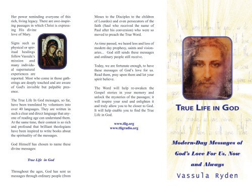 Vassula Rider Vassula Ryden - True Life In God