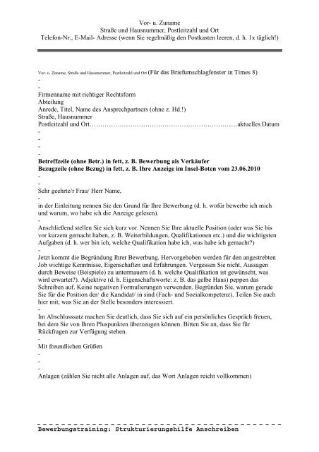 Stukturierungshilfe fÃ¼r das Anschreiben (pdf) - snappler karriereblog.