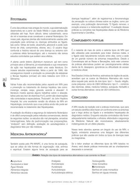 GED Rev Suplemento Hepatotoxicidade - Sociedade Brasileira de ...