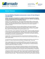 Tornado Medical Systems announces a wave of new hiring in ...