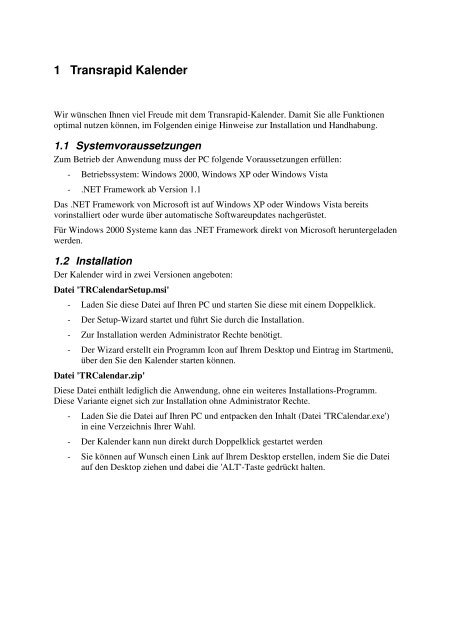 Download Bedienungshinweise pdf-Datei - Transrapid