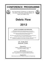 Debris Flow 2012 - IUC