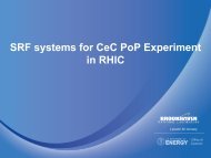 SRF systems for CeC PoP Experiment in RHIC