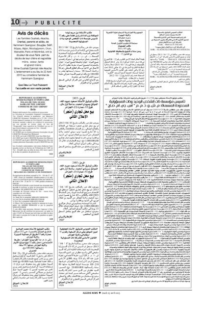 Fr-25-04-2013 - Algérie news quotidien national d'information