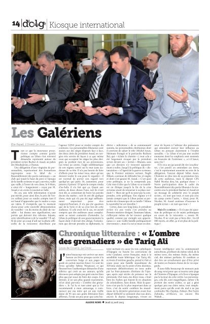 Fr-25-04-2013 - Algérie news quotidien national d'information