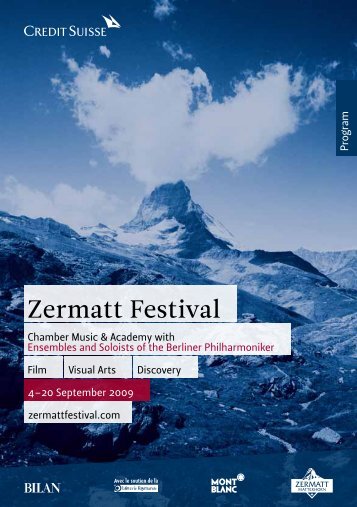 We think commitment. - Zermatt Festival 2012