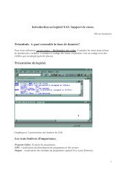 Introduction au logiciel SAS. Support de cours ... - pierrefrancois