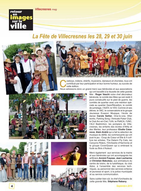 TÃ©lÃ©chargez le magazine - Ville de Villecresnes