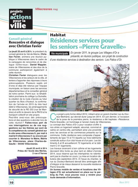 TÃ©lÃ©chargez le magazine - Ville de Villecresnes