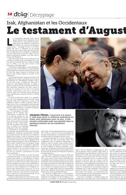 Mise en page 1 - AlgÃ©rie news quotidien national d'information