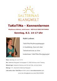 TaKeTiNa - Kennenlernen