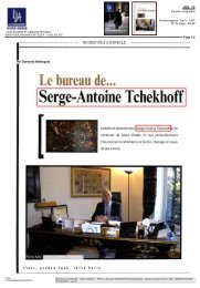 Le bureau de... Serge-Antoine Tchekhoff - FTPA