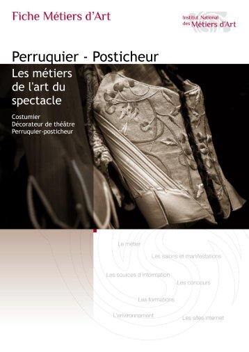 Perruquier - Posticheur - Institut National des MÃ©tiers d'Art