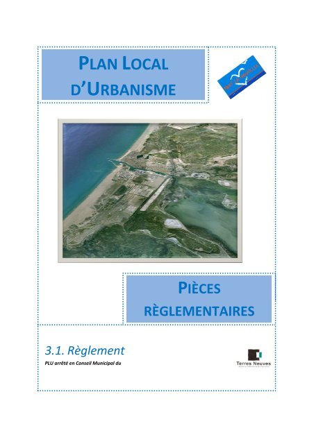 PLAN LOCAL D'URBANISME - Port la Nouvelle