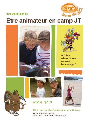 dossier animateur JT 2013 - MEJ