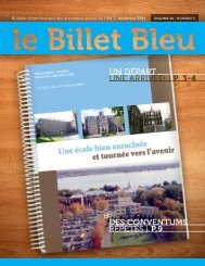 un dÃ©part... une arrivÃ©e! | p. 3-4 des conventums ... - Le Billet Bleu