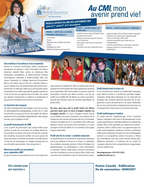 Bourses d'excellence Bourses d'excellence - Le Billet Bleu - CollÃ¨ge ...