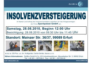 Standort: Mainzer Str. 36/37, 99089 Erfurt - ZehBra GmbH
