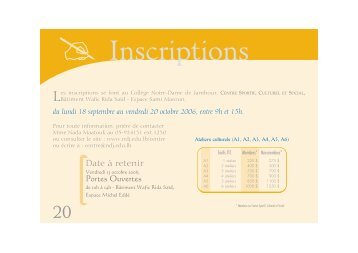 Fichier PDF : 49 kb - Collège Notre-Dame de Jamhour