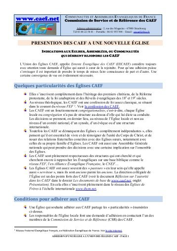 Version pdf de ce texte - CAEF