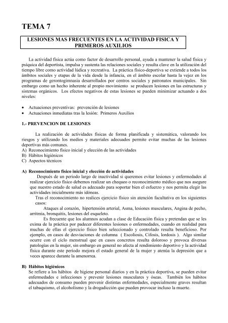 enfermedad lesiones deportivas