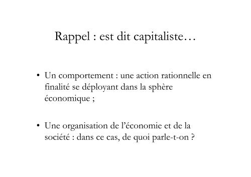 Le rÃ©gime capitaliste et ses transformations - pierrefrancois