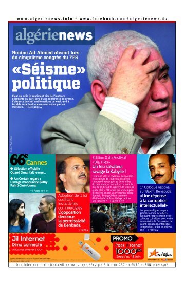 Fr-22-05-2013 - Algérie news quotidien national d'information
