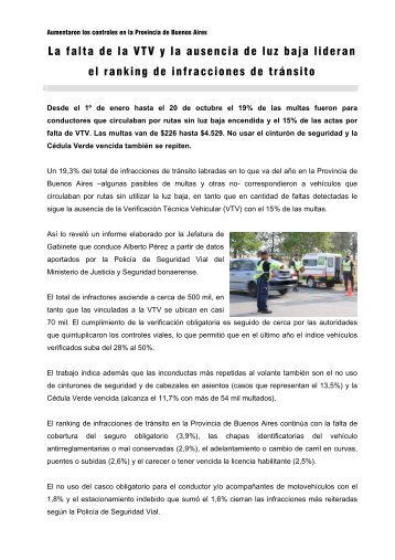 Aumentaron los controles en la Provincia de Buenos Aires