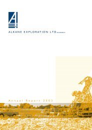 2003 Alkane Annual Report - Alkane Resources Ltd