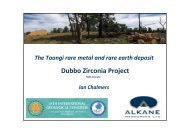 Dubbo Zirconia Project - Alkane Resources Ltd