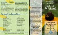 Putnam County's Rain Garden brochure