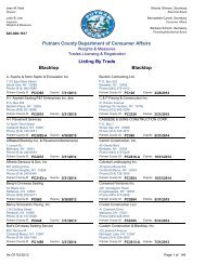 Contractor List - July 2013 - Putnam County