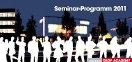 Seminar-Programm 2011 - Umdasch Shopfitting