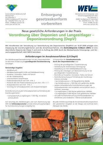 Verordnung über Deponien und Langzeitlager – Deponieverordnung