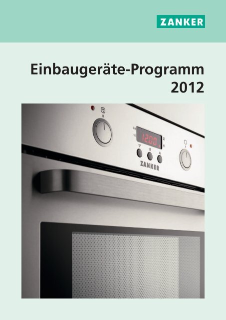 Einbaugeräte-Programm 2012 - Zanker