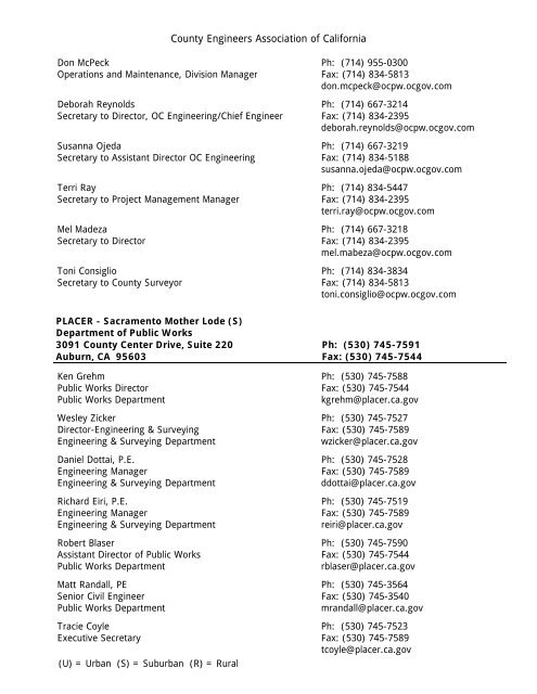 2010 - County Engineers Association of California