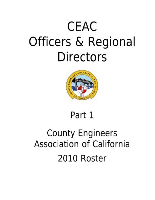 2010 - County Engineers Association of California