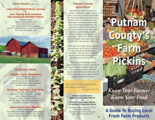 to view the Farmers Market Brochure! - Putnam County Online