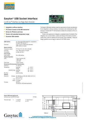 Easyln Products for LonWorks