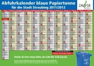 Abfuhrkalender blaue Papiertonne - ZAW-SR