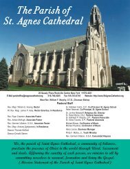 August 4, 2013 - the Parish of St. Agnes Cathedral