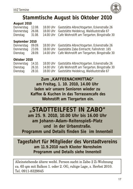 Heft 03-2010 - Vorstadtverein Zabo