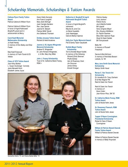 2011-12 Annual Report - Mercy High School